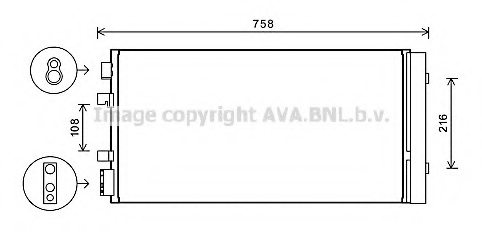 PRASCO RT5483 Condenser, air conditioning